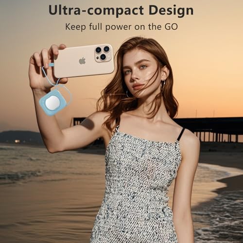 LUCKYDUO Ultra-Slim 10000 m Ah Power Bank with Integrated Dual Charging Cables and LED Battery Indicator – Elegant Travel Companion for Fast Charging i Phones, Samsung Devices, and More – Stylish Portable Charger for On-the-Go Power Solutions
