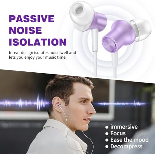 Discover Ultimate Audio Precision with ASKUBSKU Noise-Isolating Wired Earbuds – The Essential Hi-Fi Companion for Chromebook and Laptop Users. Tailored for both audiophiles and everyday listeners, these ultra-lightweight earbuds boast a universal 3.5 mm audio jack, ensuring flawless connectivity across all your devices. Experience an unparalleled auditory journey with cutting-edge noise isolation technology, making them the perfect choice for focused study sessions, professional calls, or exhilarating gaming marathons. Featuring an integrated microphone and convenient mute function, crystal-clear communication is guaranteed for students and remote workers alike. Designed with an ergonomic shape, these earbuds provide all-day comfort, preventing weariness during extended listening periods. The sleek grey finish not only enhances durability but also adds a modern flair to your tech ensemble. Elevate your sound experience with ASKUBSKU – your trusted partner for premium audio performance wherever you go.