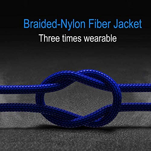 High-Speed USB Type C Cable 3-Pack – Durable Nylon Braided Charger for i Phone 16, Galaxy S24 & PS5 – Versatile 10 ft, 6.6 ft, 3.3 ft Lengths for Rapid Charging and Data Transfer – Enhanced Compatibility for All Modern Devices