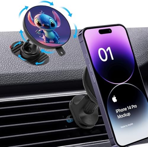 Elevate Your Driving Experience with the 15 W Mag Safe Magnetic Car Wireless Charger – 360-Degree Rotating Phone Holder for i Phone 14, 15 & 16 Pro – Effortless Installation on Dashboard or Vent for Ultimate Convenience and Fast Charging