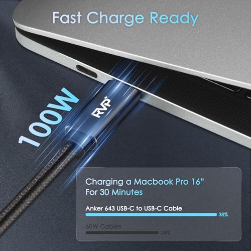 Premium 90 Degree USB C to USB C Cable – 20 Gbps Data Transfer, 100 W Right Angle Charger, 4 K Video Output, E-Marker Technology, 9 FT Length, 2-Pack – Ideal for Thunderbolt 4/3 Devices, Perfect for Gamers and Professionals – Durable Connectivity Solution for Ultimate Performance