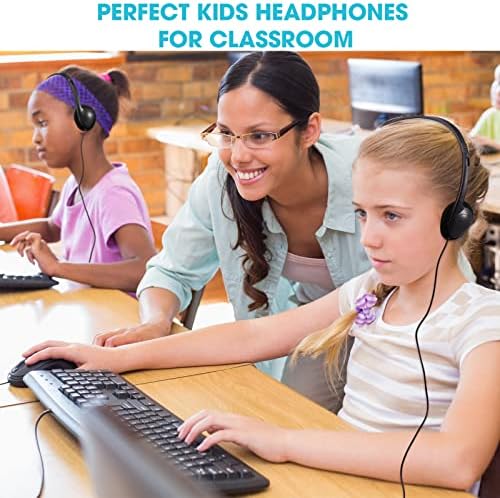 Transform Your Classroom Audio with Konohan 30 Pack Kids Headphones – Adjustable Wired Headset for Enhanced Learning, Lightweight Comfort, and Durable Design for All Ages – Perfect for Educational Use with 3.5 mm Jack Compatibility