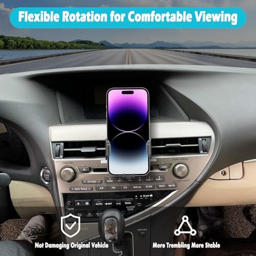 Lexus RX 350 & RX 450 h 2010-2015 Phone Holder – Durable 360° Rotating Car Mount for 4.7-7″ Phones – Effortless Installation, Thick Case Compatible, Hands-Free Accessory for Safer Driving and Enhanced Connectivity
