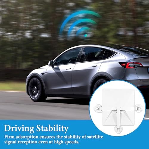 Maximize Your Mobile Connectivity with the Ultimate Portable Starlink Mini Sunroof Suction Cup Mount – Robust, Foldable Design for Car Windows and Sunroofs (Sleek Black) – Strong Suction for Unmatched Stability and Performance