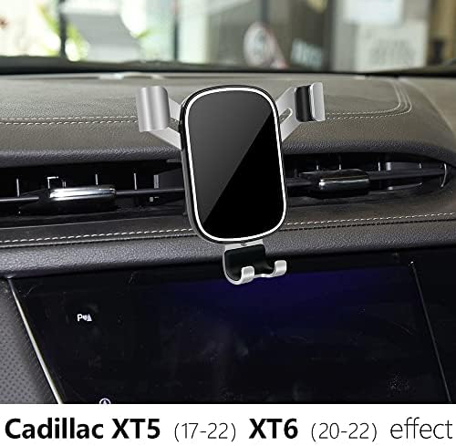 LUNQIN Cadillac XT5 & XT6 Car Phone Holder: Premium Smartphone Mount for 2017-2025 SUVs – Secure Vent Cradle with 360-Degree Rotation for Effortless Navigation and Hands-Free Calls – Durable Auto Interior Accessory for Enhanced Driving Experience and Easy Device Access