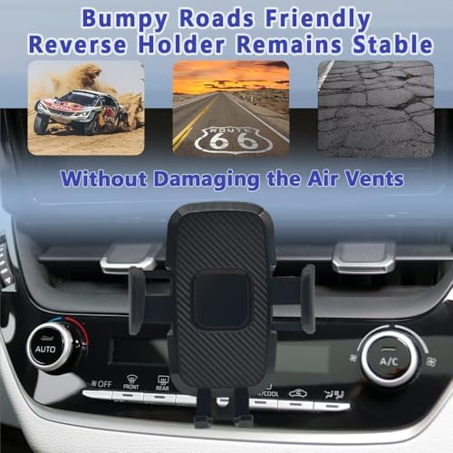 COMETURE Toyota Corolla Phone Holder Mount (2020-2023) – 360° Rotating Smartphone Cradle for i Phone & Android – Stylish Auto Interior Accessory for Hands-Free Navigation and Enhanced Device Safety