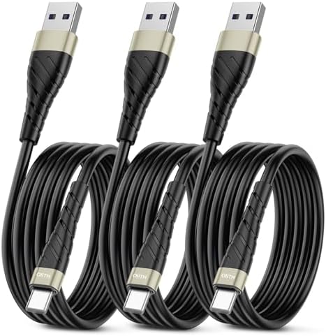MFi Certified 6 Ft Lightning Charging Cable for i Phone – 3 Pack Fast Charging USB Cord, Durable Design for Enhanced Compatibility with i Phone 12/11/XS/Max/XR/X/8/8 P/7 P/6 & i Pad – Seamless Power-Up Experience