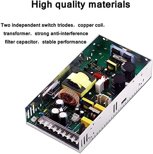 Eagwell 600 W Adjustable AC to DC Power Supply – Versatile 110 V Converter with 0-48 V Output and 12.5 A Capacity for RVs, Automotive, and Water Pump Applications – Efficient Switching Adapter with Regulated Voltage Options (5 V, 12 V, 13.8 V, 24 V, 48 V) for Maximum Compatibility and Performance Reliability