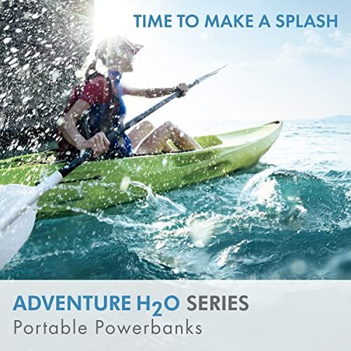 Rugged Waterproof USB-C Portable Charger – my Charge Adventure Power Bank with 10050 m Ah Capacity & 18 W Turbo Charging for Outdoor Enthusiasts – Reliable External Battery Pack for Hiking, Camping, and Travel