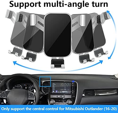 Mitsubishi Outlander 2022-2024 Car Phone Holder: Premium Dashboard Mount with Adjustable Viewing Angles, Built-in Charging, and Enhanced Smartphone Compatibility for Safe Navigation and Connectivity