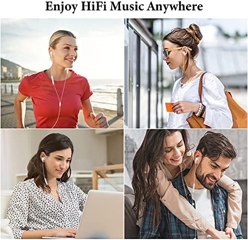 USB C Headphones for i Pad Pro & i Phone 16 – Hi-Fi Stereo Wired Earbuds with Microphone & Volume Control – Ultimate Compatibility for Samsung Galaxy S24, Pixel 9, One Plus 9 – Premium Noise Reduction Technology for Crisp Audio Clarity – Lightweight & Durable Design for Everyday Use