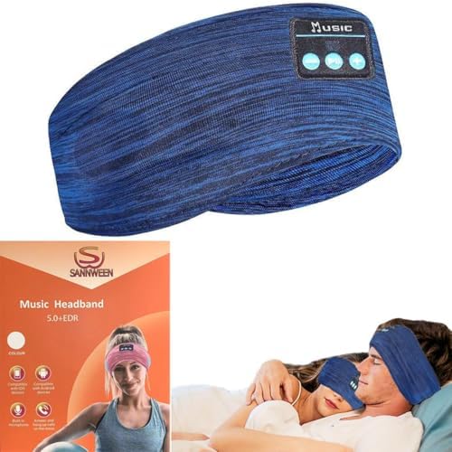 Revolutionary Bluetooth Sleep Headband for Side Sleepers – Ultra-Comfortable Wireless Headphones with Adjustable Fit for Podcast Lovers and Active Lifestyles, Perfect for Restful Nights and Soothing Sounds