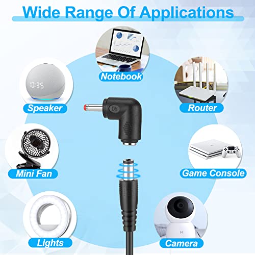 FARSENSE Versatile USB C to DC Adapter with 10 Connector Tips – 3.3 ft Barrel PD Trigger Cable for Effortless Voltage Switching and LED Voltage Display – Essential Power Solution for Laptops, Cameras, and More