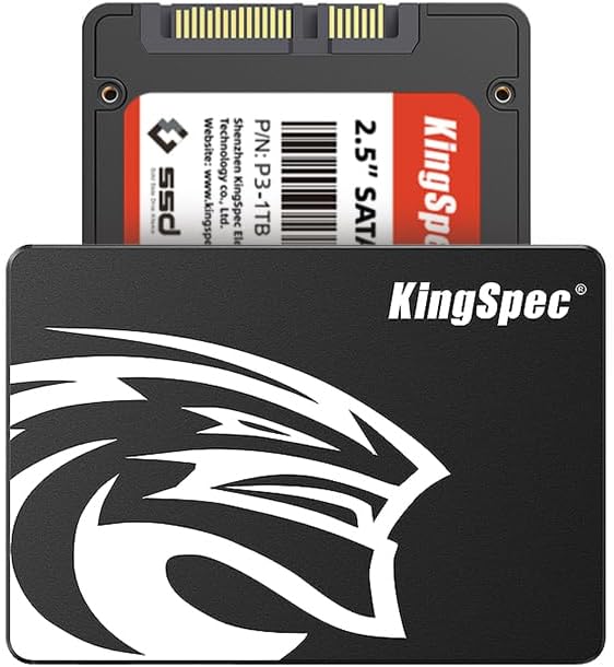 Transform Your Computing with King Spec 1 TB SATA III Internal SSD – Lightning-Fast 550 MB/s Read & 520 MB/s Write Speeds for Ultimate Performance Boost in Laptops and Desktops – 3 D NAND Flash Technology for Enhanced Reliability and Speed