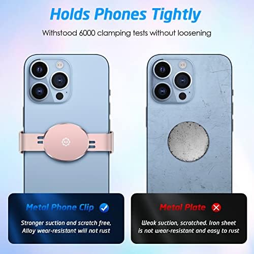 Wix Gear Magnetic Phone Clamp for Car Mount – Durable Metal Clip for Effortless Attachment and Removal – Universal Compatibility with Wireless Charging – Streamlined Design for Safe Navigation and Calls – Essential Accessory for Modern Drivers