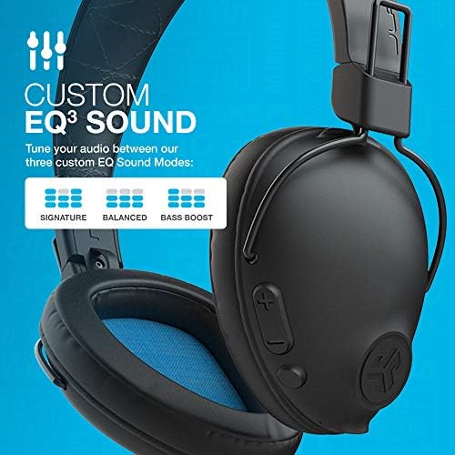 Elevate Your Sound with JLab Studio Pro Wireless Over-Ear Headphones – Unmatched 50+ Hour Battery Life, Custom EQ3 Sound Tuning, Ultra-Comfort Cloud Foam & Luxurious Faux Leather Ear Cushions, Seamless Track Navigation for an Immersive Listening Experience