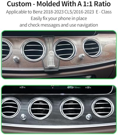 Elevate Your Mercedes Benz E Class (2016-2023) & CLS Class (2018-2023) Driving Experience with the Premium Wireless Charging Phone Holder – Featuring 360° Rotation, Seamless Integration, and Mag Safe Compatibility for Optimal Navigation and Safety Enhancements