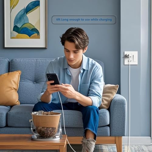 Power Your Apple i Pad Pro with the Ultimate USB C Charger – Fast 20 W Charging Kit with 6 ft Type C to C Cable, Perfect for i Pad 10 th Gen and All Models (2025-2018) – Sleek White 2-Pack for Home & Travel, Enhanced Durability and Safety Features