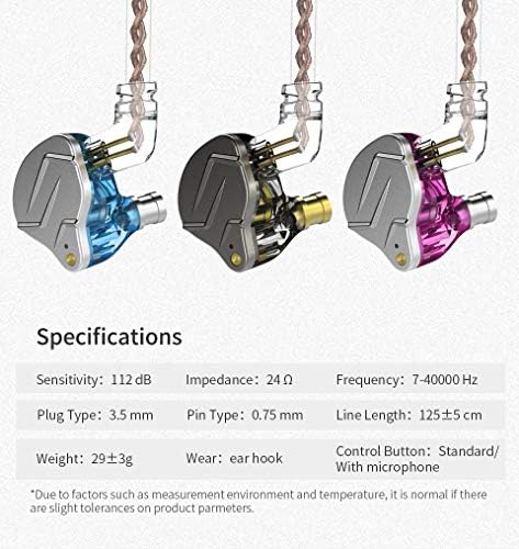 KZ ZSN Pro X Dual Driver Earphones – High-Fidelity Wired Gaming and Sports Earbuds with Noise-Canceling Features for Phones, Computers, and Tablets – Ergonomic Design for Ultimate Comfort and Enhanced Audio Experience