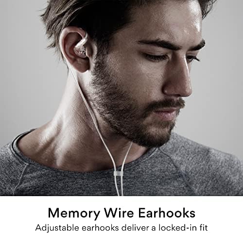 MEE audio M6 Sport Wired Earbuds – Premium Noise-Isolating Headphones with Dynamic Bass Sound, Sweatproof Design for Running and Workouts, Memory Wire Earhooks for Ultimate Comfort, 3.5 mm Jack Compatibility (Black) – Elevate Your Active Lifestyle with Unmatched Audio Quality