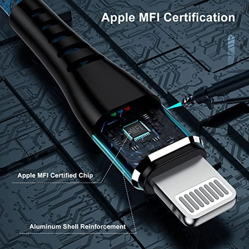 Essri 3-Pack Carplay USB A to C Cable for iPhone 16/15 Pro Max,USB C Car Charger Cable 3FT,Fast Charging Cord Compatible with iPad Pro/Air/Mini, for Apple 16/15 Series,for Samsung,Blue – Enhanced Compatibility and Speed