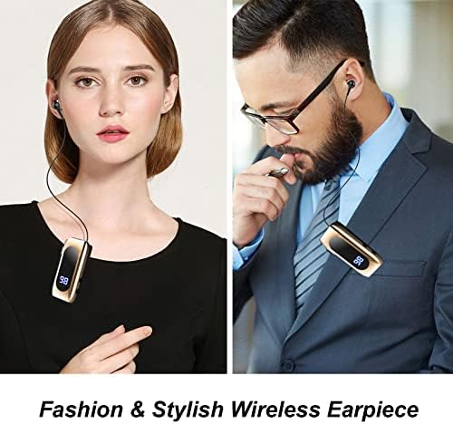 Advanced Retractable Bluetooth V5.0 Earbuds – Premium Noise Cancelling Wireless Headset for Professionals and Athletes, 20-Hour Battery Life, Ergonomic Hands-Free Design, Ideal for Truckers and Drivers, Unmatched Sound Clarity and Portability