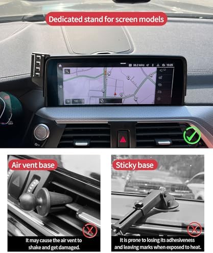 Wireless Charging car Phone Holder for BMW X3 2018-2021/BMW X4 2019-2021 Accessories 10.25/10.3-inch Screen Fixed Clip,360° Rotation car Phone Mount Compatible with MagSafe – Enhanced Compatibility and Speed