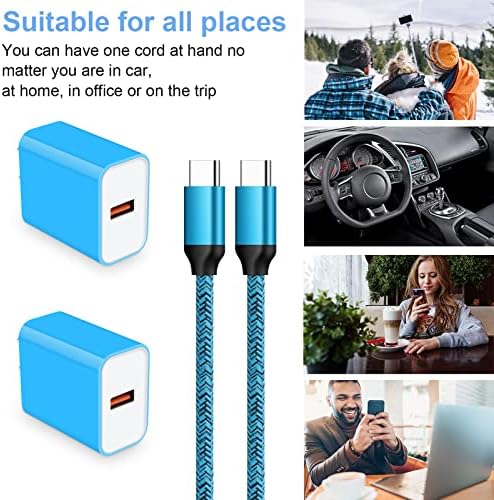 Rapid Charge USB C Power Adapter for Google Pixel & Samsung Galaxy Devices – Ultimate High-Speed Charging for Pixel 9 Pro/9/8 Pro/7 a/6 & Galaxy S25/S24/S23/S22/S21/S20 – Sleek, Travel-Optimized Design with Safety Features & USB C Cable Included
