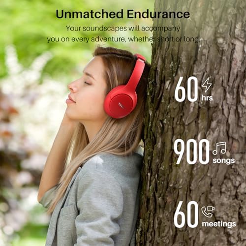 TOZO HT2 Wireless Over-Ear Headphones with Superior Active Noise Cancellation – Immerse in 60-Hour Playtime, Personalized Hi-Res Audio with Custom EQ, and Rich Deep Bass – Luxurious Khaki Design for Home, Office, and Travel Enthusiasts Seeking Unmatched Comfort and Sound Quality