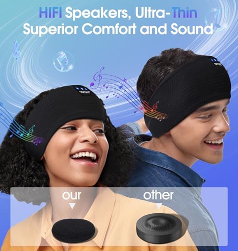 TOPOINT Premium Bluetooth Sports Headband Earphones – Unmatched Comfort for Yoga, Jogging & Sleep – Rapid USB-C Charging with Superior Sound Performance – Perfect Gift for Active Lifestyles and Relaxation Enthusiasts
