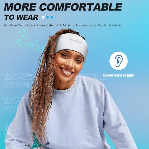 Discover the Ultimate Comfort with LC-dolida’s Bluetooth Sleep Headband – The Perfect Fusion of Relaxation and Functionality for Insomnia Relief and Active Lifestyles – USB-C Rechargeable, Soft Fabric, Ideal for Meditation, Yoga, Travel, and Workouts – Experience Seamless Connectivity with Bluetooth 5.4 and Enjoy High-Quality Sound while Blocking Out Distractions – Lightweight and Breathable Design for All-Night Wear – Elevate Your Sleep and Focus on Wellness with Our Dual-Function Sleep Mask and Headphones – A Thoughtful Gift for Yourself or Loved Ones Seeking Serenity and Comfort in Every Moment.