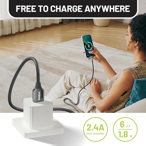 Premium 6 FT USB to Lightning Cable – MFi Certified Silicone Charger for i Phone and i Pad – Fast Charging and Enhanced Durability for i Phone 14/13/12/11 Pro/Max, i Pad Air/Mini/Pro, Air Pods, Beats X – Versatile Charging Solution for Home, Car, and Office