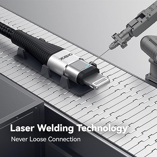 15 FT Extra Long i Phone Charger Cable – Apple MFi Certified Braided Lightning Cable for Fast Charging – Compatible with i Phone 14 Pro Max, 13, 12, 11, X, XR, XS, SE, 8, 7, 6, 5 & i Pad – Durable Black Design for Ultimate Convenience and Mobility