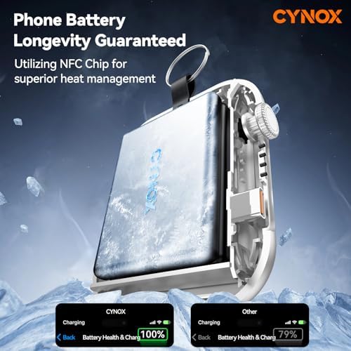 6000 m Ah Magnetic Power Bank – 3-in-1 Portable Charger for i Phone 12-16, Apple Watch, and Air Pods – 22.5 W Fast Charging USB-C Battery Pack for Effortless On-the-Go Power and Enhanced Device Compatibility