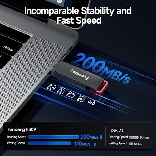 High-Speed 256 GB USB Flash Drive 2-Pack – Durable Metal Thumb Drives with USB 3.2 Technology for Quick Data Transfer and Reliable Storage, Perfect for Professionals and Students – Secure Your Files with Style