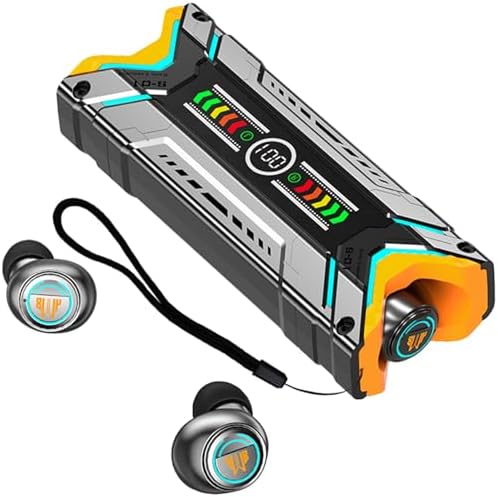 Revolutionary Model 42 True Wireless Earbuds – 2024 Bluetooth 5.3 Sport Headphones with IP7 Waterproof Protection, Effortless Touch Control, Integrated Microphone & LED Battery Indicator for Optimal Performance and Comfort