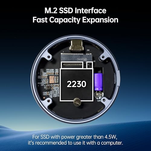 Elevate Your Data Storage with the BENFEI 10 Gbps Magnetic M.2 NVME SSD Enclosure – Unmatched Speed & Power Loss Protection for i Phone 15 Max Pro Res, Sleek Aluminum Design for Ultimate Durability and Portability