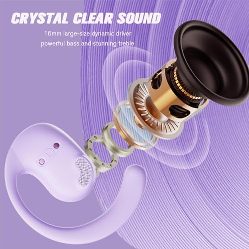 Transform Your Soundscape with Innovative Open Ear Wireless Bone Conduction Earbuds – Sweatproof Bluetooth Headphones for Active Lifestyles – Stay Engaged and Safe in Stylish Black Finish