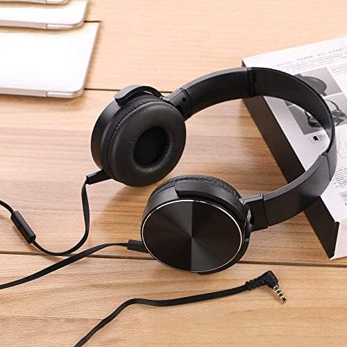 K-12 Classroom Headphones with Microphone – Durable Wired Student Audio Solution for Enhanced Online Learning, Travel & Library Use – Comfortable Fit, Adjustable Design, Superior Sound Quality & Device Compatibility for Kids – 2 Pack