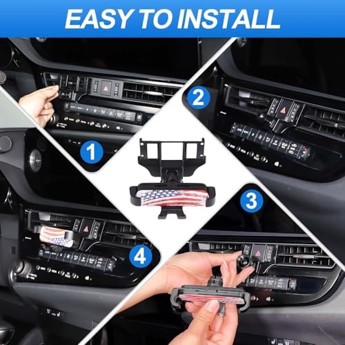 Phone Mount for 2022-2024 Lexus ES 250 350 300h, Phone Holder Mount for Dashboard Air Vent Fit for iPhone & All Smartphones (Style A) – Enhanced Compatibility and Speed