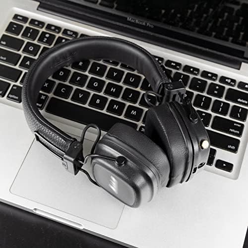 Upgrade Your Marshall Major I/II/III/IV/V Headphones with SOULWIT Cooling Gel Ear Pads – Premium Noise Isolation Cushions for Ultimate Comfort and Enhanced Sound Quality in Sleek Black Gold Design