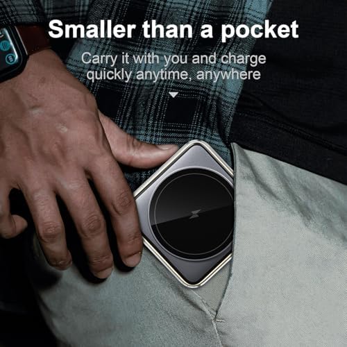 Revolutionary 2025 3-in-1 Magnetic Wireless Charging Station with Adjustable Night Light – Ultimate Portable Charger for i Phone 12-16, Apple Watch, & Air Pods – Enhanced Safety, Foldable Design, and Quick Charge Adapter Included for Seamless Device Power-Up