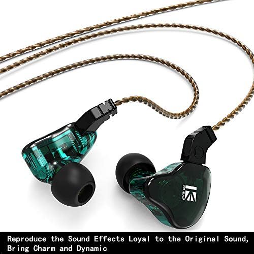 Experience Unmatched Audio Clarity with KBEAR KS2 Hybrid In-Ear Monitor Headphones – 1 BA & 1 DD Drivers for Superior Sound Quality, Noise-Cancelling Technology, and Detachable Cable Design – Perfect for Gaming, Running, and Audiophile Listening in Sleek Black Finish