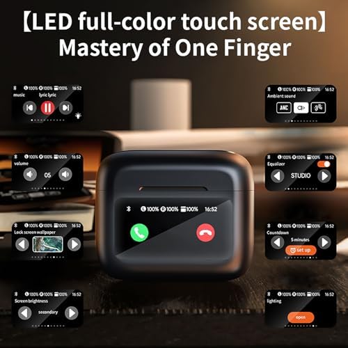 Transform Your Soundscape with LX-20 ANC/ENC Bluetooth Earbuds – Exceptional High-Fidelity Audio, State-of-the-Art Noise Cancellation, Waterproof Durability, and Intuitive Touch Controls for Seamless Listening and Connectivity