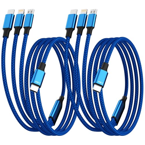 240 W 4-in-1 USB C Charging Cable – 6 FT Multi-Device Power Solution with LED Indicator for i Phone 16/15/14 Pro, Mac, i Pad, Samsung S25/S24 – Fast Charging Compatibility, Durable Design for Home & Travel