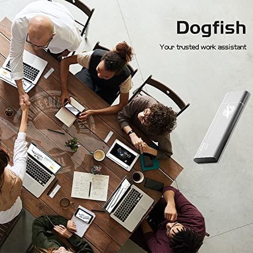 Experience Unmatched Speed and Portability with the Dogfish 512 GB Portable External SSD – Lightweight Aluminum Build, Blazing Fast 2400 MB/s Transfer Rates, Ideal for Mac, PC, and Laptop Users – Cutting-Edge 3 D NAND NVMe PCIe M.2 Technology for Unrivaled Reliability and Versatile Compatibility