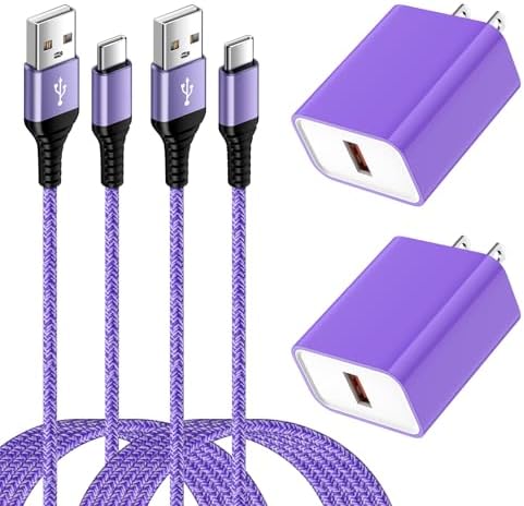 Ultra-Fast 18 W QC3.0 USB-C Wall Charger & Sturdy USB-A Cable – Optimized for Samsung Galaxy A & S Series, Delivering Lightning-Quick Power, Compact for Travel, and Equipped with Superior Safety Features for Reliable Charging