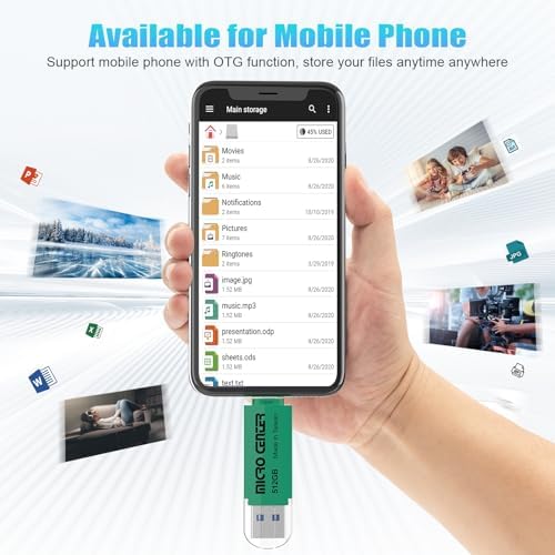 Unlock Ultimate Storage Freedom with the Micro Center 512 GB Super Speed 2-in-1 USB Flash Drive – Dual Connector Type C & Type A for Lightning-Fast Transfers up to 150 MB/s, Perfect for Android Smartphones, Tablets, and PCs – Compact, Durable, and Ready for On-the-Go Data Management!