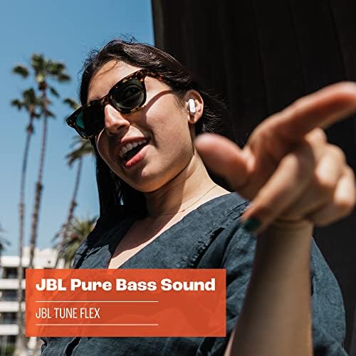 JBL Tune Flex True Wireless Noise Cancelling Earbuds – Effortless Audio Freedom in Sleek Black Design with Ergonomic Comfort and 8-Hour Playtime for On-the-Go Listening