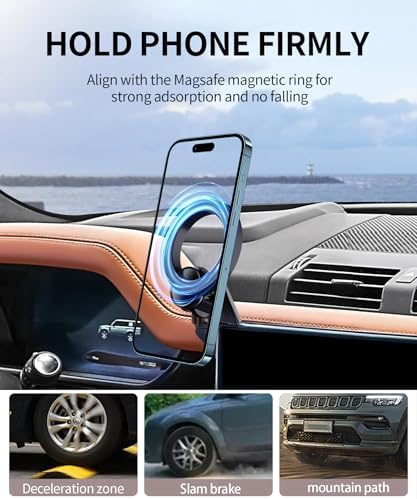 Premium Car Phone Holder for 2022-2025 Land Rover Defender – 11.4-Inch Screen Compatible, 360° Rotation Mount with Mag Safe Integration, Sleek Design That Preserves Air Vent Functionality – Elevate Your In-Car Connectivity and Safety